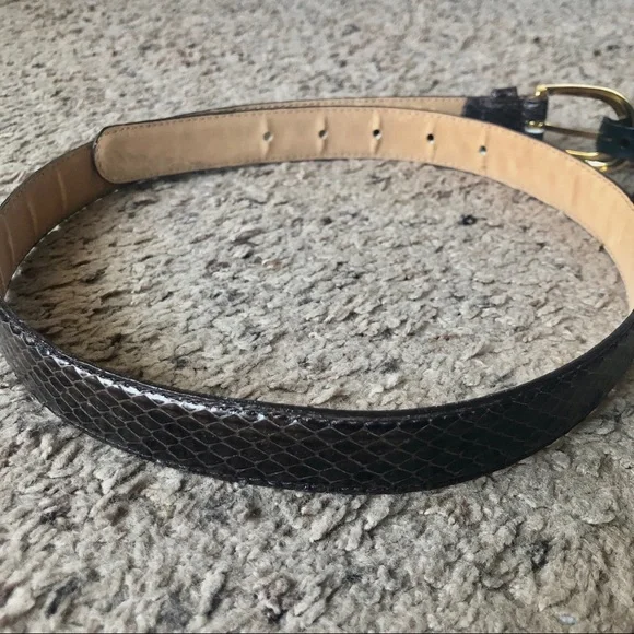 aimee lynn | Accessories | Genuine Brown Snakeskin Belt  display picture 1